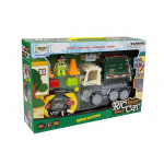 Smetiarske auto s príslušenstvom, stavebnica RC - zelené